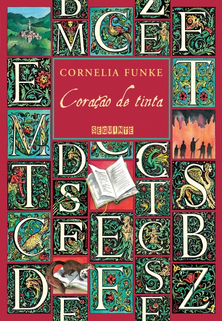 Capa do livro Coração de Tinta, fantasia sobre livros e mundos mágicos